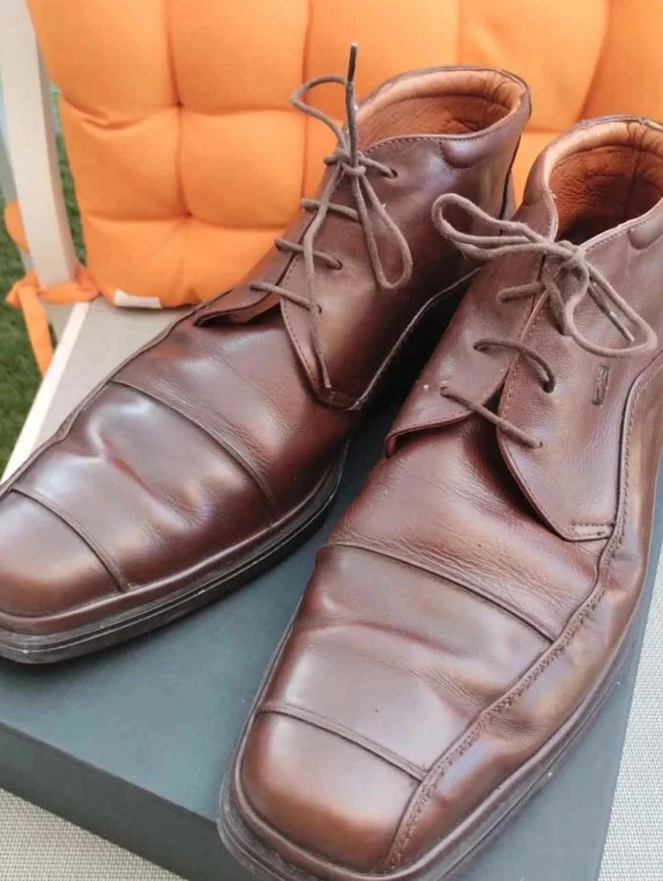 Botins masculinos marrons, todo em couro, Fluchos, P44 – photo 2
